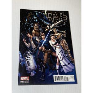 STAR WARS #1 2015 CAMPBELL VARIANT  MARVEL COMICS Signed By Aaron / Martin